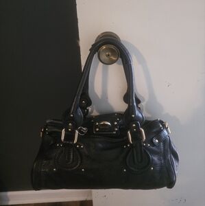 Chloe Paddington Black Leather Shoulder Bag